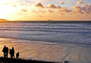A COLD WINTER SUNSET AT WHITESANDS BEACH