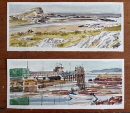 Showers on Colonsay/ By the harbour, Scalasaig, Colonsay