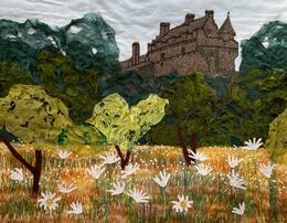 Daisies in the orchard, Falkland Palace