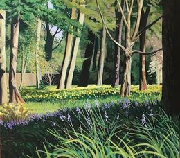 Daffodils and bluebells