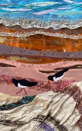 Oyster catchers in the shore