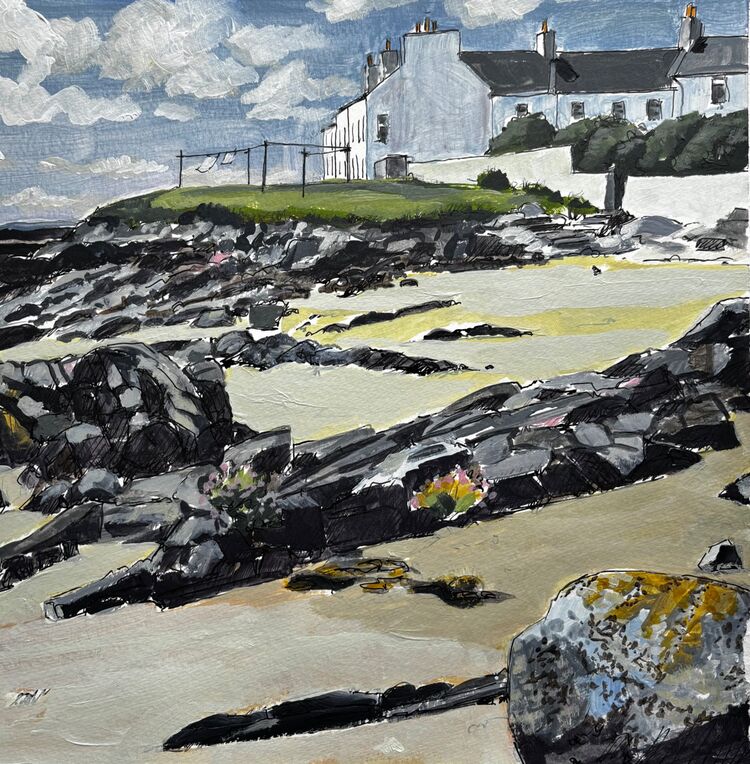 Blow dry, Port Charlotte, Islay