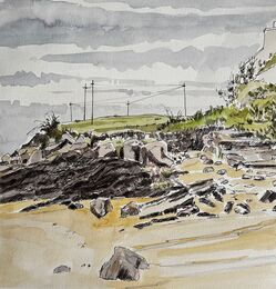 Washing lines, Port Charlotte, Islay