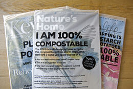 Compostable magazine covers