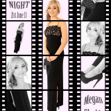 prom photography composite with film style background
