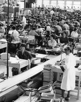102 Shoemaking at Clarkes Factory