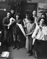 69 Dermot Ahern with colleagues after his election to the Dail