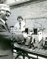 09 Marcus Parke MD of S&S with 'Action Man' and plant machinery model.