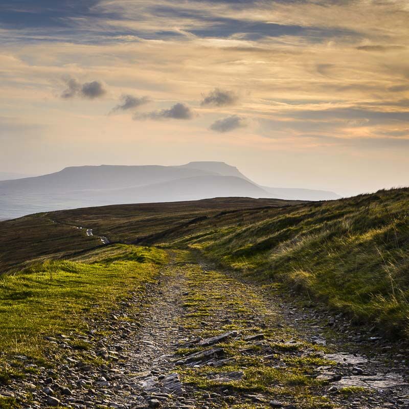 INGLEBOROUGH FROM CAM HIGH ROAD, YORKSHIRE, 2016