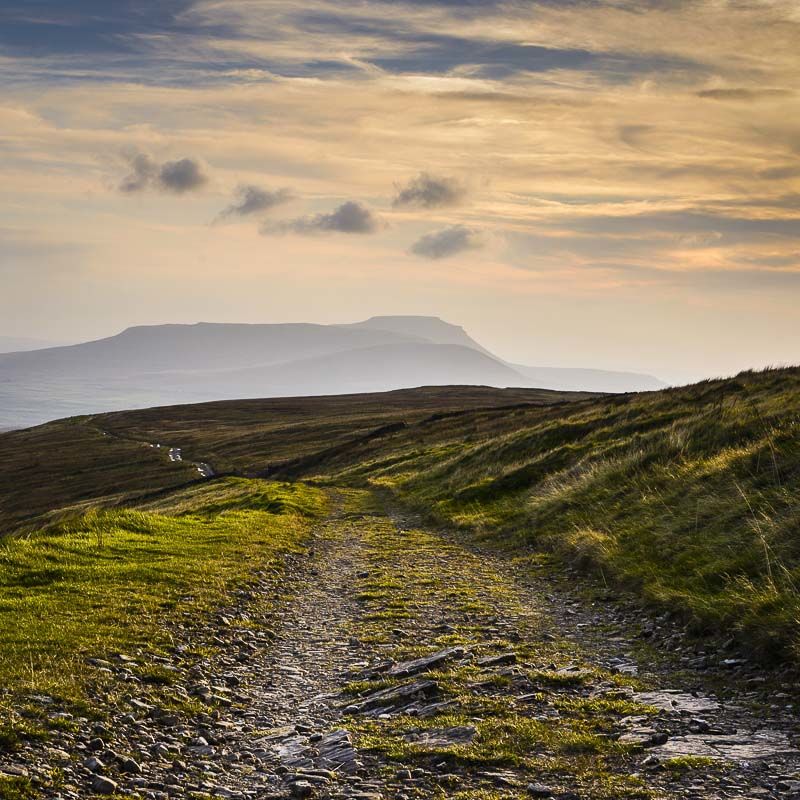INGLEBOROUGH FROM CAM HIGH ROAD, YORKSHIRE, 2016
