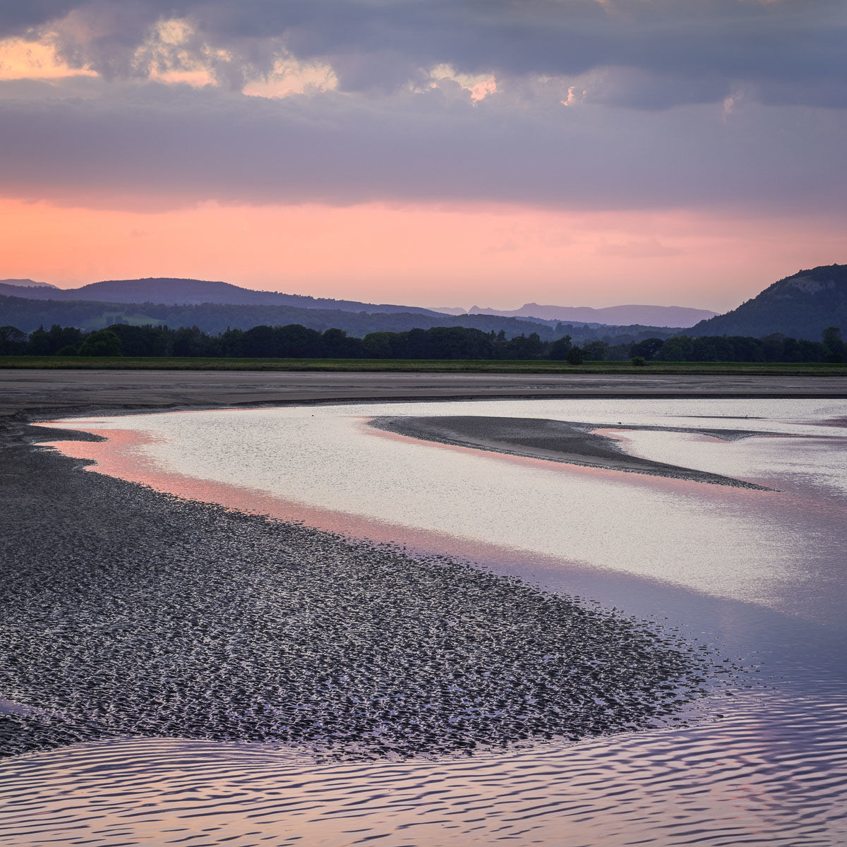 L18 Kent Estuary and Distant Langdale Pikes