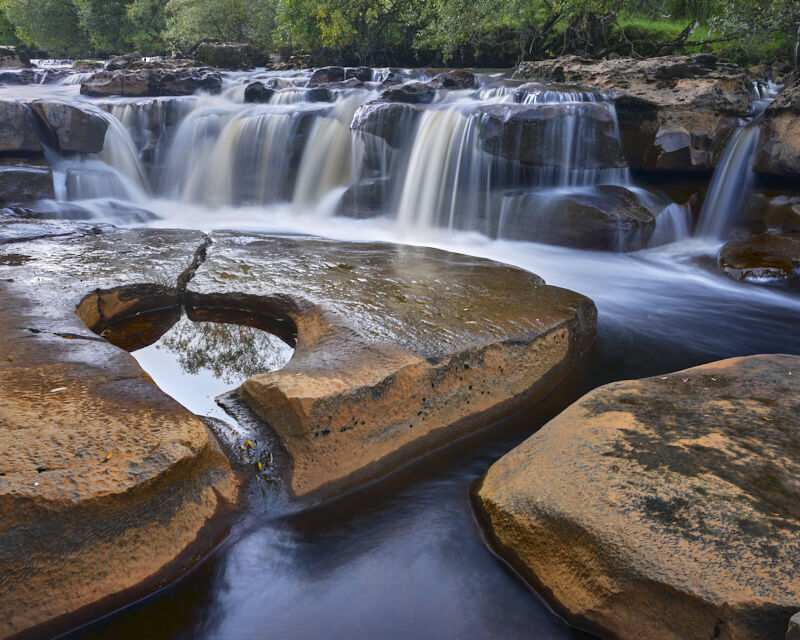 WAIN WATH FORCE, UPPER SWALEDALE, YORKSHIRE, 2020