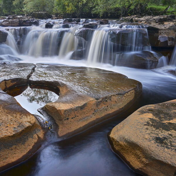 WAIN WATH FORCE, UPPER SWALEDALE, YORKSHIRE, 2020