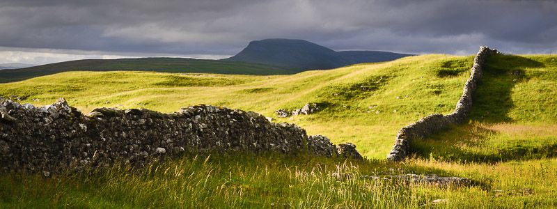 PENYGHENT PANORAMA, RIBBLESDALE, YORKSHIRE, 2016