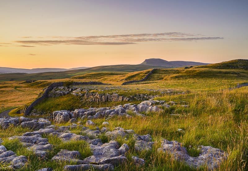 PENYGHENT, SUMMER EVENING, YORKSHIRE, 2019