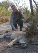 Jenny with Lioness.