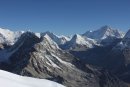 Near the summit with view of Makalu