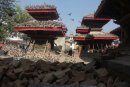 Earthquake aftermath in Durbar Square Kathmandu