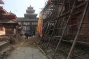 Earthquake aftermath in Durbar Square Kathmandu