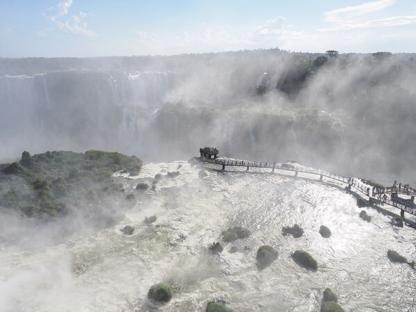 Iguazu Falls lower viewing platform