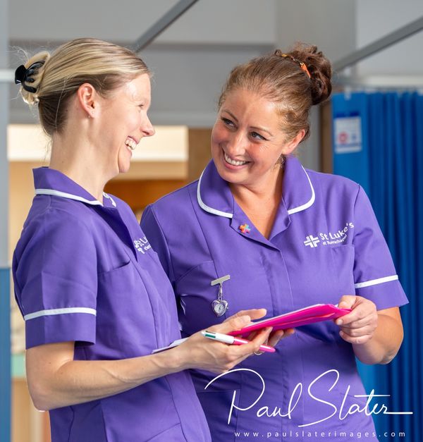Marketing images for St Lukes Hospice Plymouth.