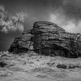 Black and White Dartmoor infrared landscape - Haytor