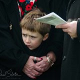 Remembrance Service at the Royal Naval Memorial on Plymouth Hoe, Devon.
