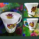 Unique Hand Painted Fine Bone China Mug £25.00