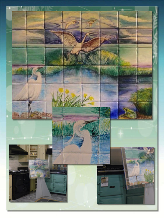 "Little Egrets" Mural