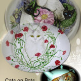 Cats Hand Painted onto China