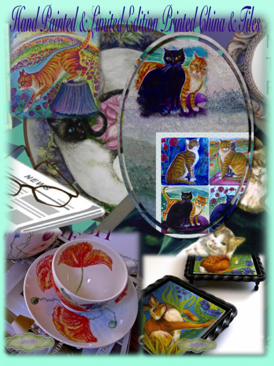 Hand Painted & Limited Edition Printed Fine Bone China