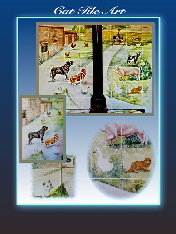 Cat Tile Art