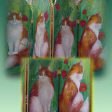 Cats Hand Painted onto Screens