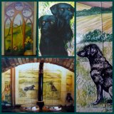 Hand Painted Panel, Portrait & Tile Mural