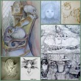 Drawings and Tinted Portraits.