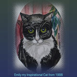 Watercolour Tinted Drawings of Cats