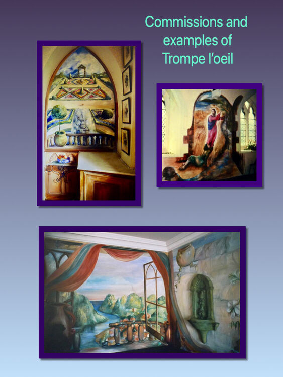 Three Hand Painted Murals (Past Commission)