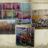 Horses on Canvas or Tiles