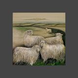 'The Lamb' Oil Painting by Margaret Taylor. Prints available..