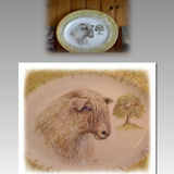 "Longwool" Plate £90.00 on Fine Bone China.