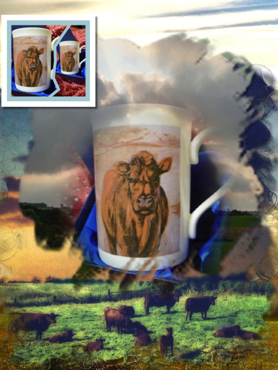 Limited Edition Printed 'Lincoln Red' Mug. Gift Boxed £20.