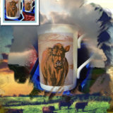 Limited Edition Printed 'Lincoln Red' Mug. Gift Boxed £20.
