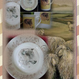 Original Hand Painted China Bowl. Design Printed on tiles & Mugs. To View Oil painting click on 'The Art Collection' Gallery
