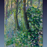 Bluebells and Campion in the Woods.