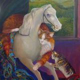 Cat Portraits in Oil Paint.