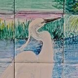 Detail from Little Egret's Tile Mural