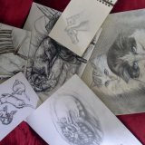 Cats in Art. Drawings and Paintings