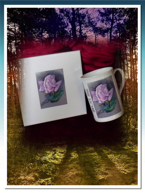 'Rose' Tile & Mug £19.99.