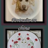 Bespoke commissioned Portrait Plates. Portraits require complex painting to achieve a likeness.