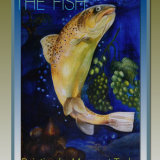 'The Fish' Painting on Wood. N.F.S.